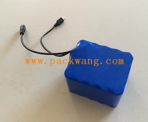 蓝色PVC膜包装的磷酸铁锂25.6V锂电池