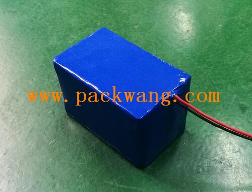 14.8V锂电池组用蓝色PVC膜包装很好看